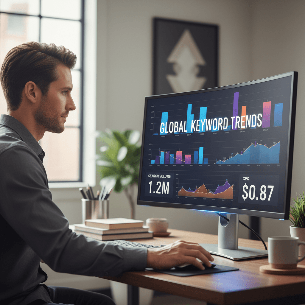 Keyword research and analytics dashboard