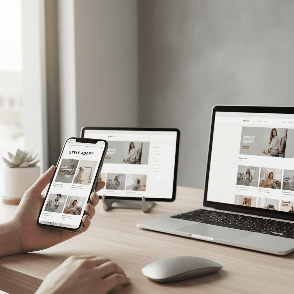 Mobile-responsive website design across devices
