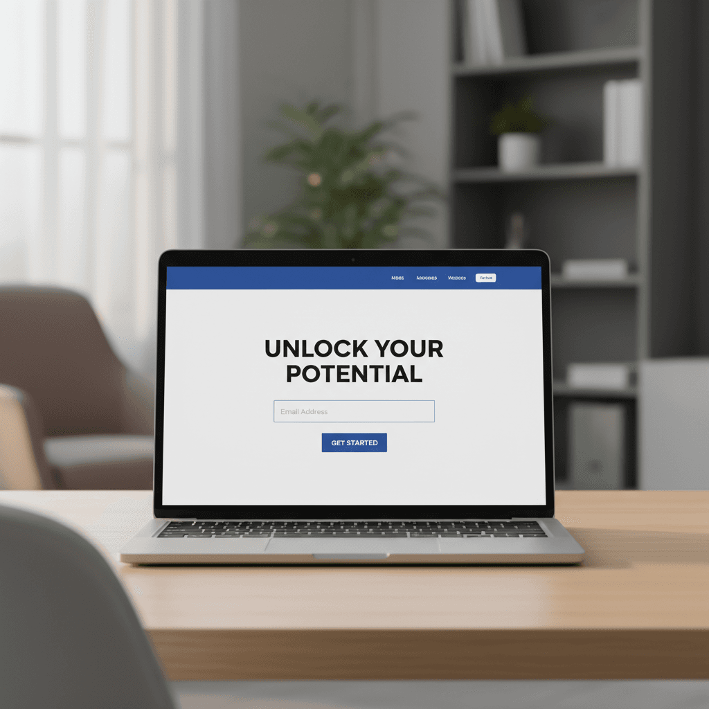 High-converting landing page design